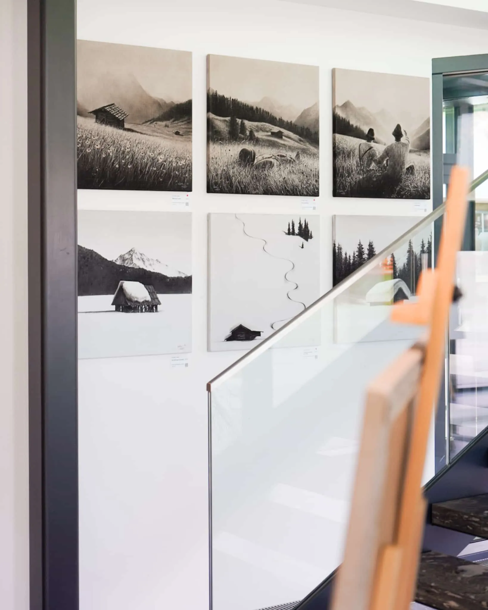 Foyer des Gemeindeamts mit Werken