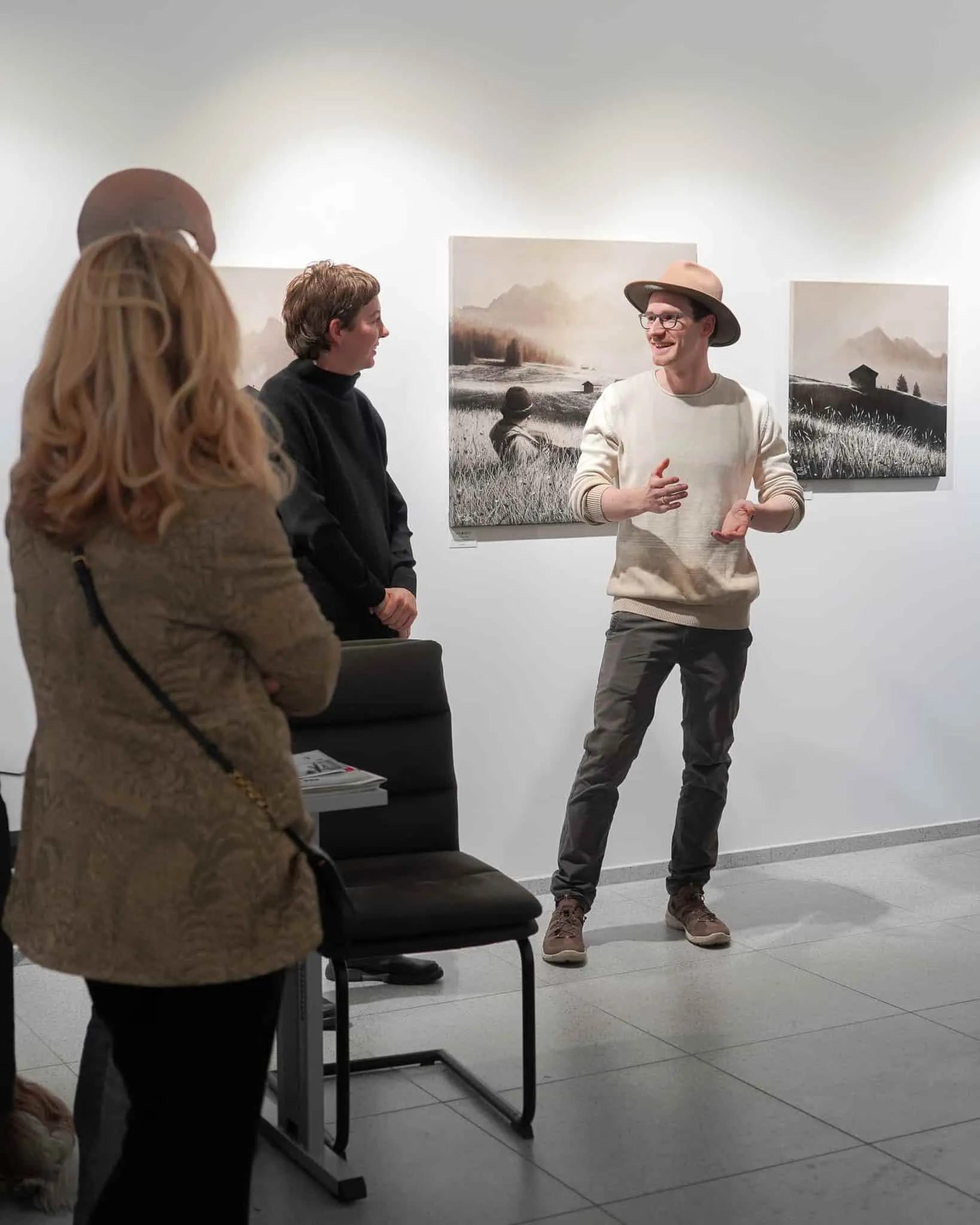 Eröffnung der Ausstellung in der Galerie Augustin