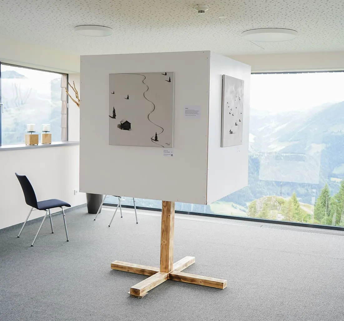 Gemälde in der Ausstellung im Jakobskreuz