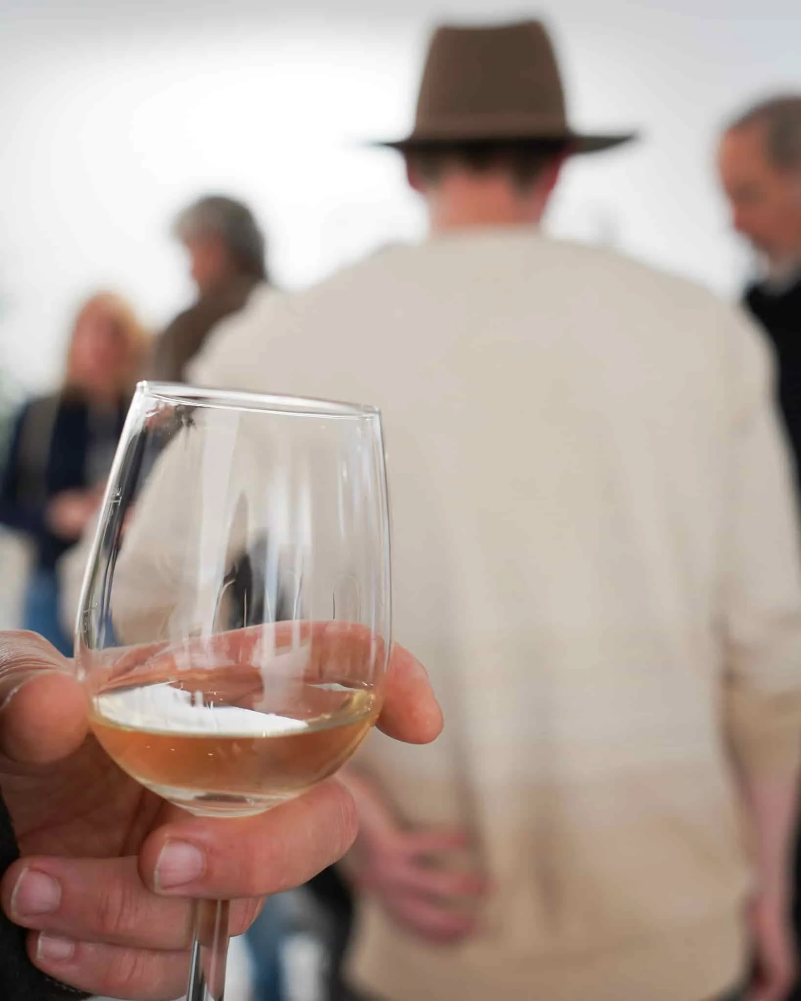 Wein bei der Vernissage
